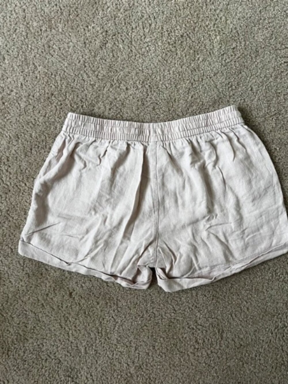Casual Linen Drawstring Shorts - Picture 2 of 2